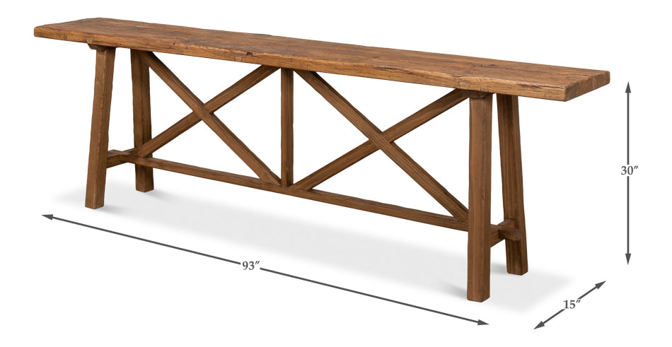 Double X Base Sofa Table - Chapin Furniture