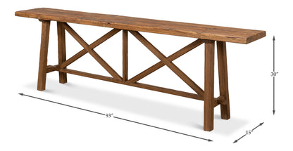 Double X Base Sofa Table - Chapin Furniture