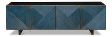Low Wall Console For Tv, Blue - Chapin Furniture