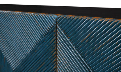 Low Wall Console For Tv, Blue - Chapin Furniture