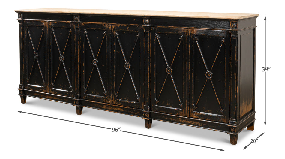 Marksman Sideboard- Antique Ebony - Chapin Furniture