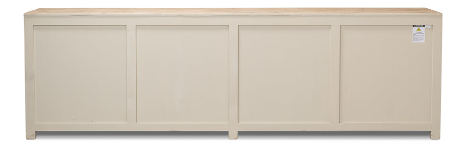 Eight Is Enough Sideboard- Whitewash With Natural Top - Chapin Furniture