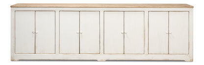 Eight Is Enough Sideboard- Whitewash With Natural Top - Chapin Furniture