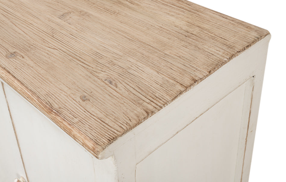 Eight Is Enough Sideboard- Whitewash With Natural Top - Chapin Furniture