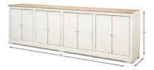 Eight Is Enough Sideboard- Whitewash With Natural Top - Chapin Furniture