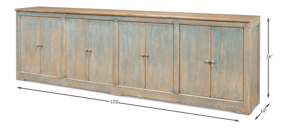 Eight Is Enough Sideboard- Antique Blue - Chapin Furniture