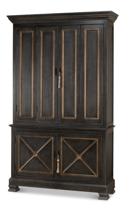 Painted Directoire Style Bookcase - Chapin Furniture