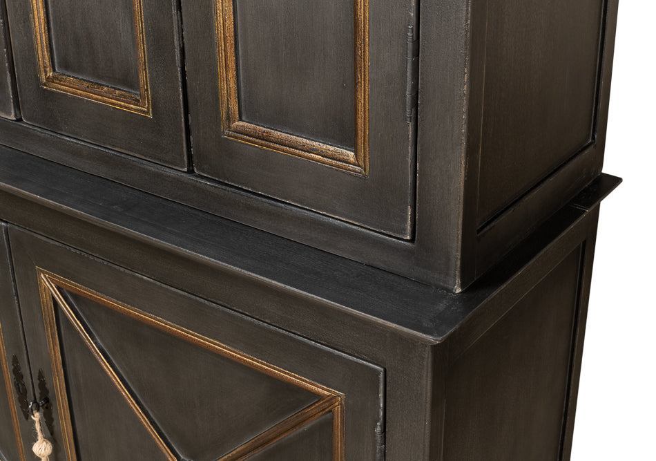 Painted Directoire Style Bookcase - Chapin Furniture