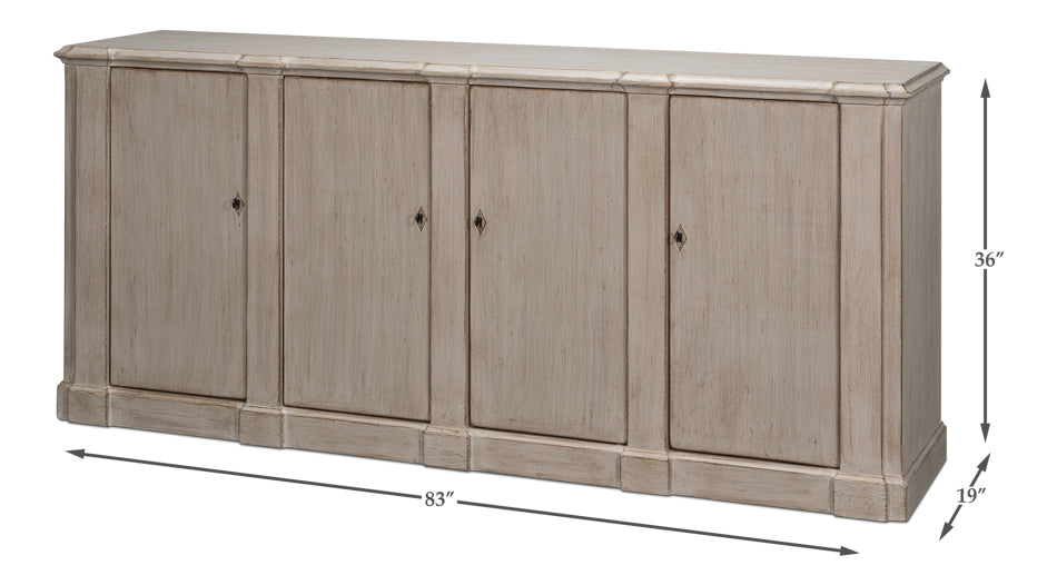 Villefranche Sideboard- Stone Grey - Chapin Furniture