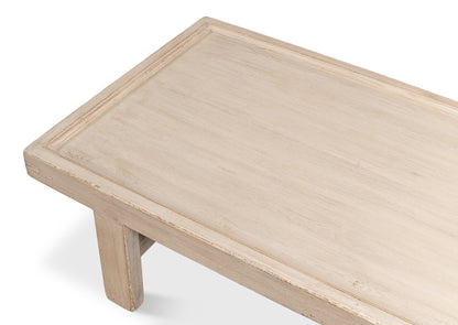 Large Wood Panel Coffee Table- French Grey - Chapin Furniture