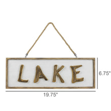 Lake Sign - Wood - Chapin Furniture