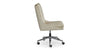 Capron Office Chair- White Leather - Chapin Furniture