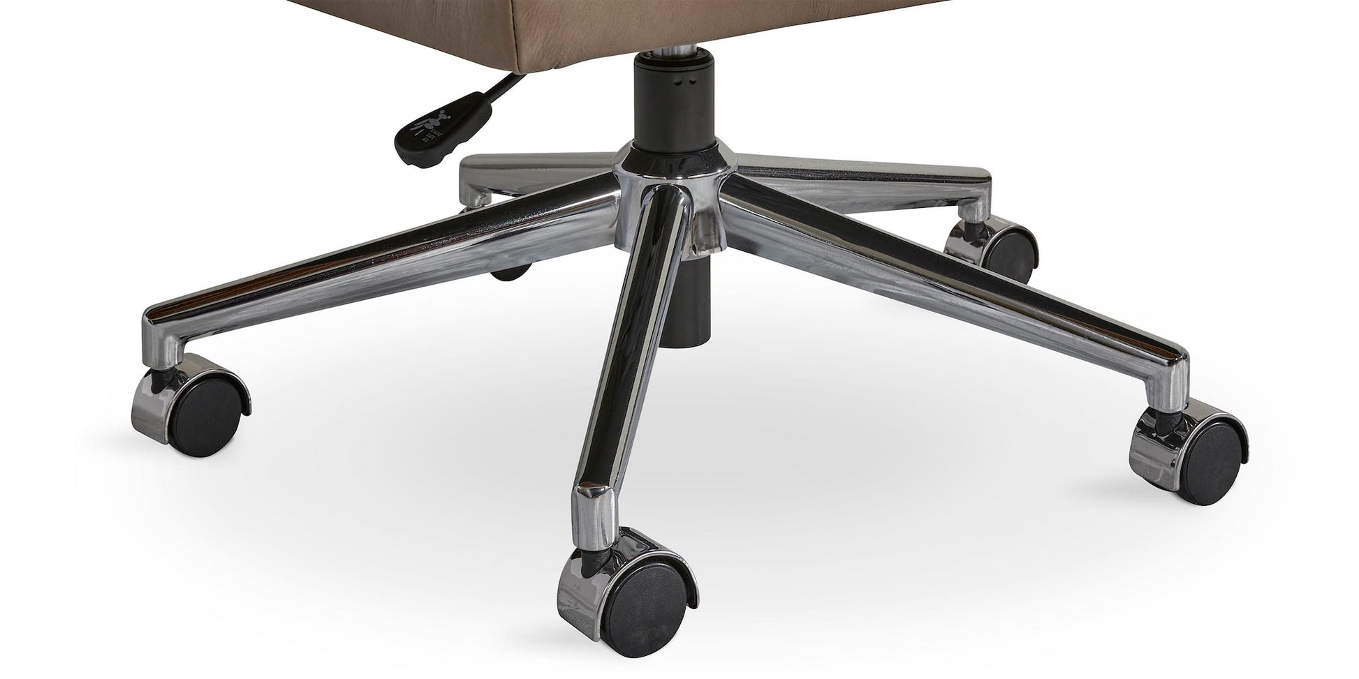 Capron Office Chair- Mid Brown Leather - Chapin Furniture