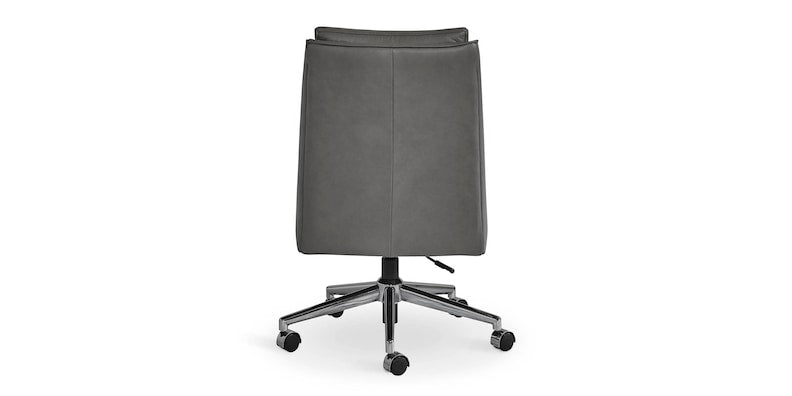 Capron Office Chair- Gray Leather - Chapin Furniture