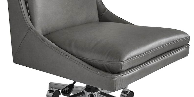 Capron Office Chair- Gray Leather - Chapin Furniture