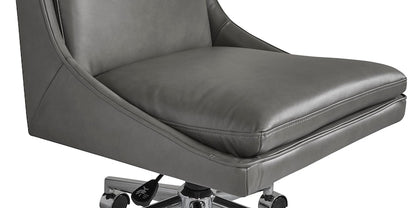Capron Office Chair- Gray Leather - Chapin Furniture