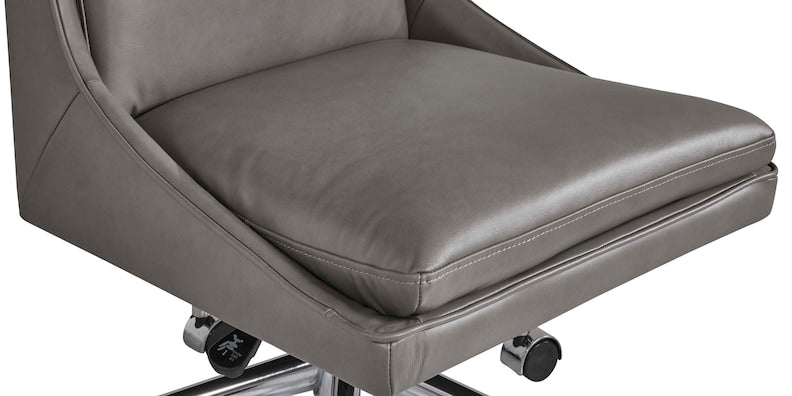 Capron Office Chair- Gray Leather - Chapin Furniture