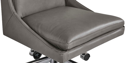 Capron Office Chair- Gray Leather - Chapin Furniture