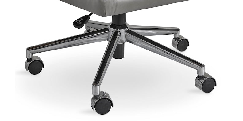Capron Office Chair- Gray Leather - Chapin Furniture