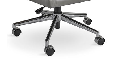 Capron Office Chair- Gray Leather - Chapin Furniture