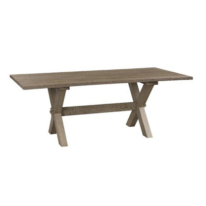 Bench Made Crossbuck Live Edge Rectangle Dining Table- Multiple Sizes & Finishes - Chapin Furniture