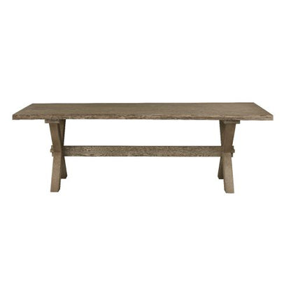Bench Made Crossbuck Live Edge Rectangle Dining Table- Multiple Sizes & Finishes - Chapin Furniture