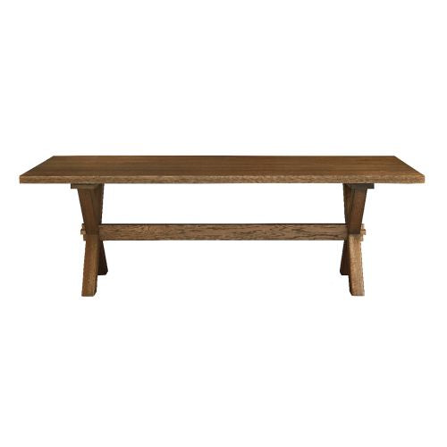 Bench Made Crossbuck Live Edge Rectangle Dining Table- Multiple Sizes & Finishes - Chapin Furniture