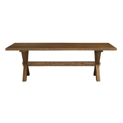 Bench Made Crossbuck Live Edge Rectangle Dining Table- Multiple Sizes & Finishes - Chapin Furniture