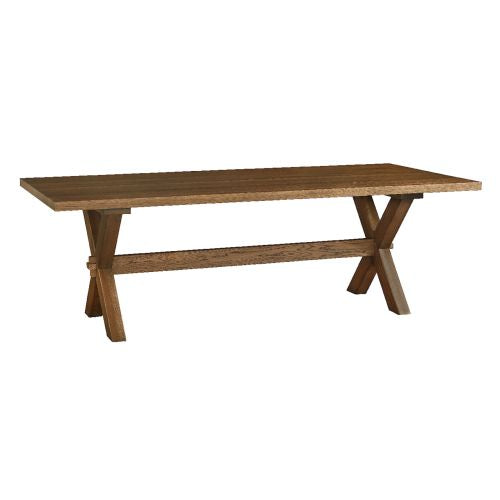Bench Made Crossbuck Live Edge Rectangle Dining Table- Multiple Sizes & Finishes - Chapin Furniture