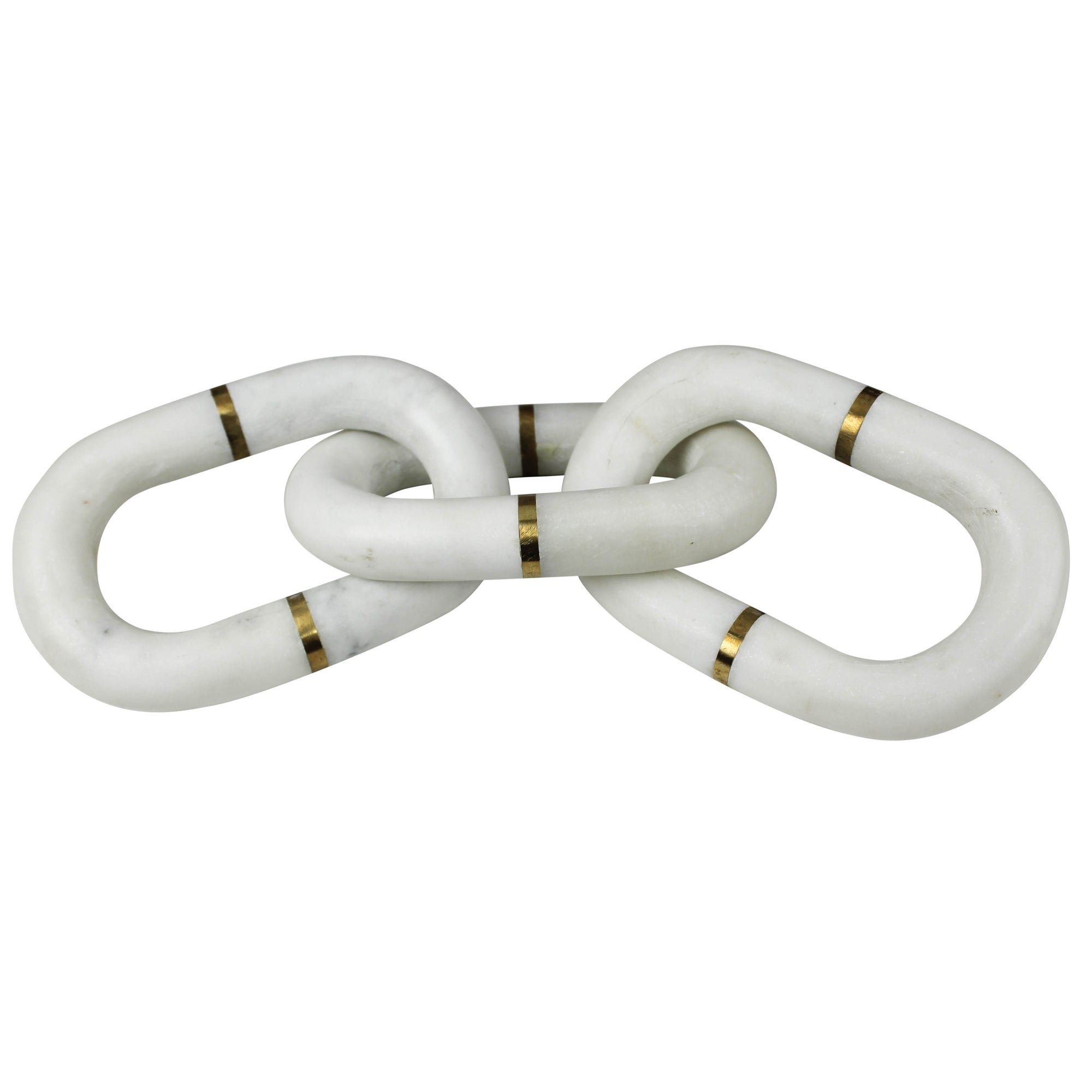 White Marble Chain With Brass - Thumbnail 2