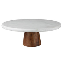 Duel Cake Pedestal - Marble & Wood - Chapin Furniture