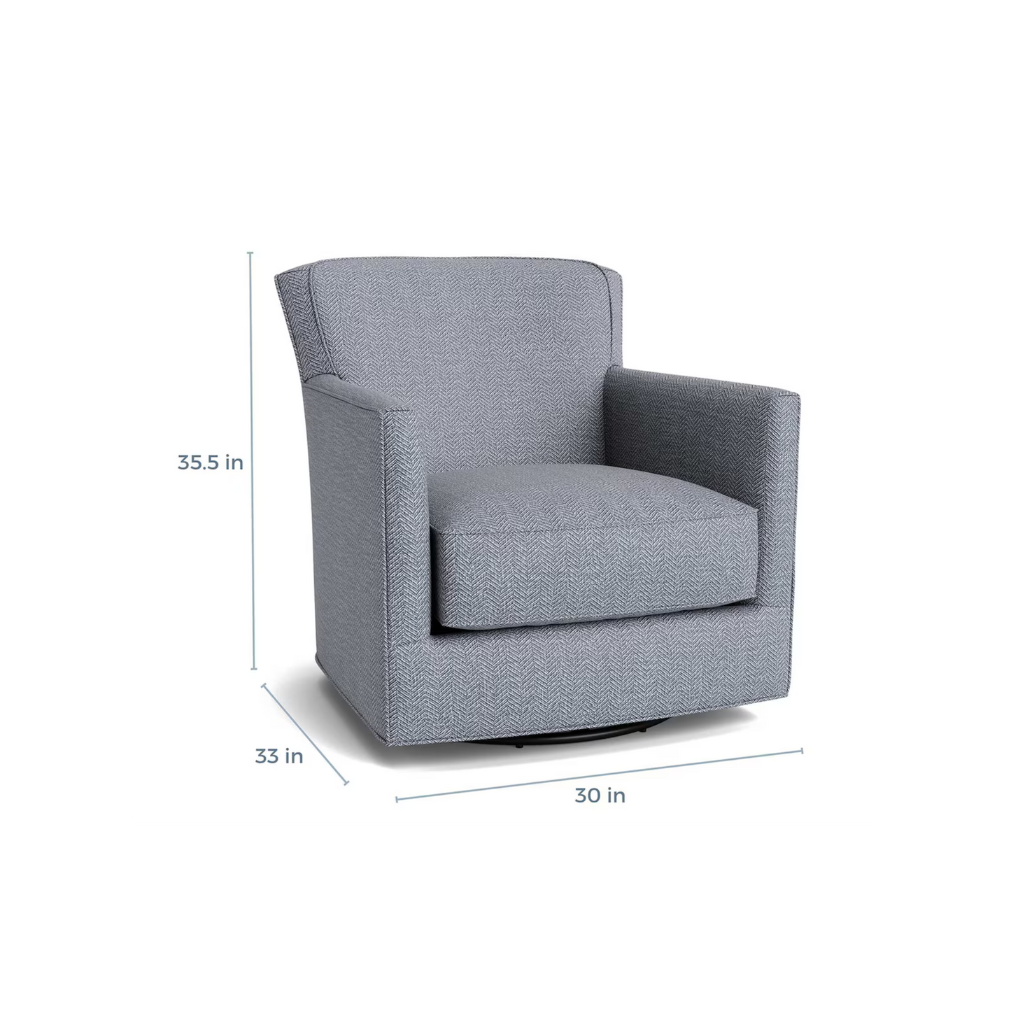 New American Living Thin Track Arm Swivel Glider Chair - Custom - Chapin Furniture