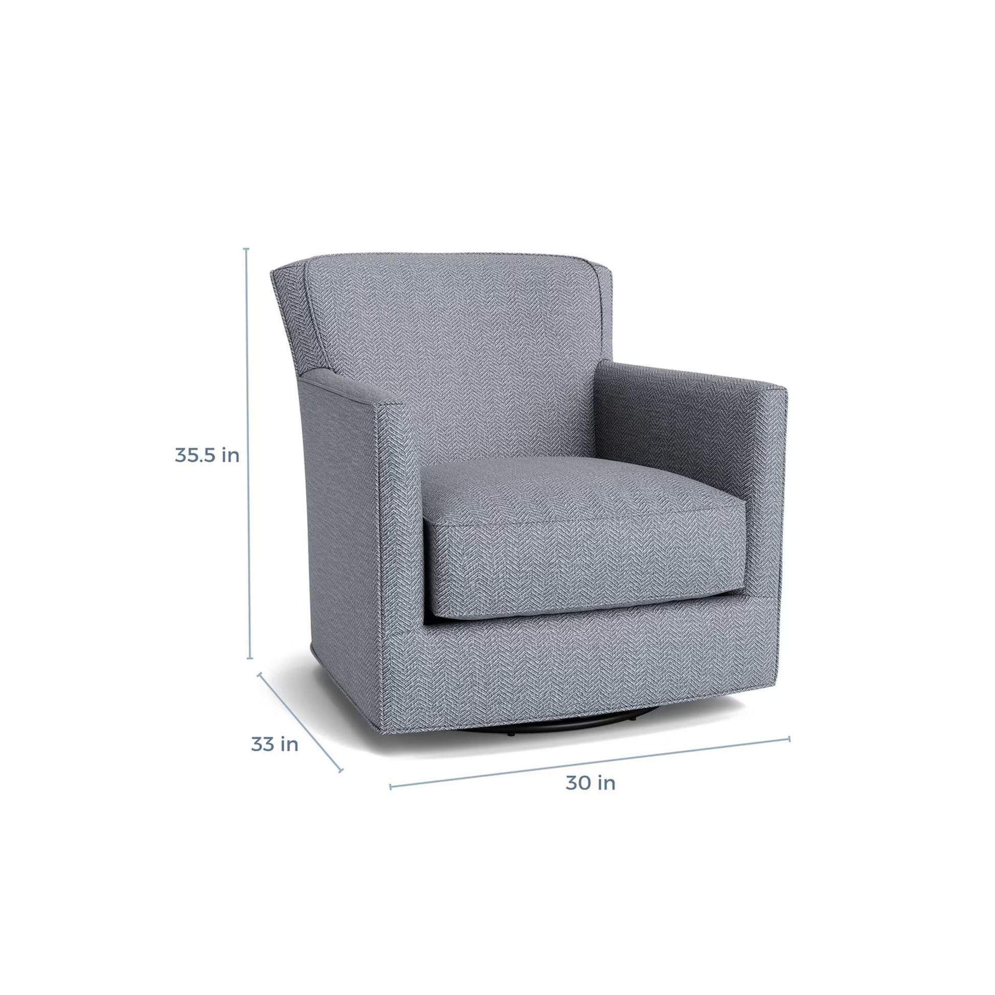 New American Living Thin Track Arm Swivel Glider Chair - Custom - Chapin Furniture