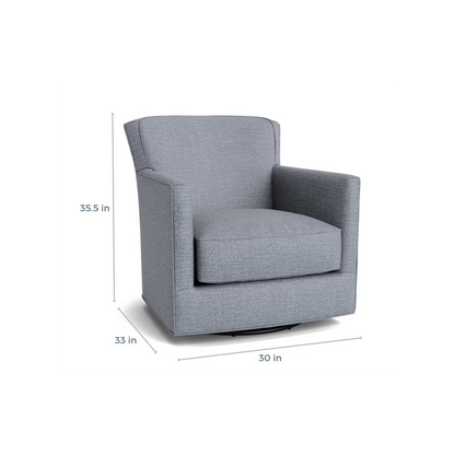 New American Living Thin Track Arm Swivel Glider Chair - Custom - Chapin Furniture