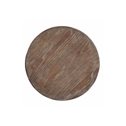 Tahiti Round Lamp Table - Coconut Shell Brown - Chapin Furniture