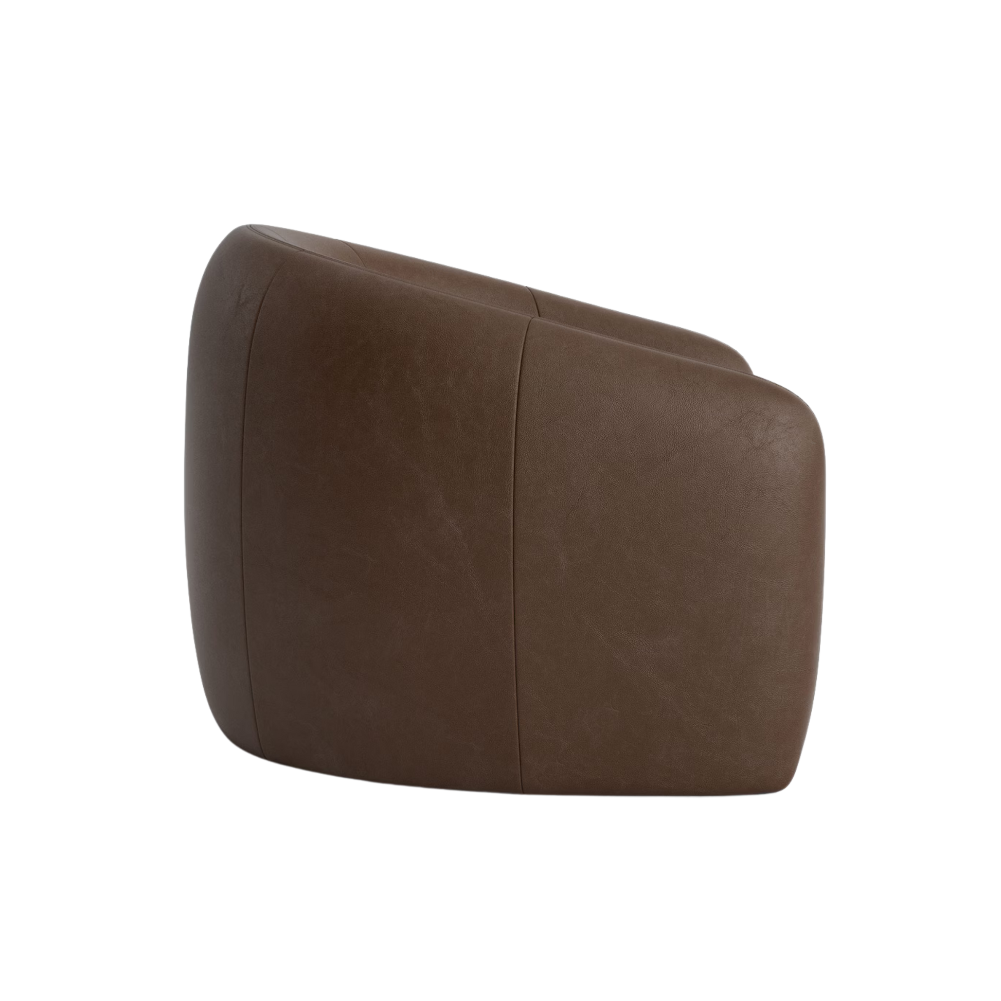 Garner Leather Barrel Swivel Chair - Custom - Chapin Furniture