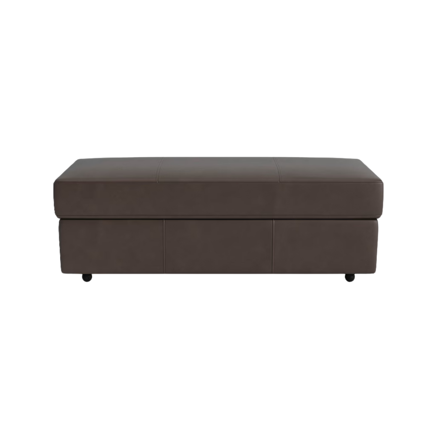 Ellery Leather Storage Ottoman - Custom - Chapin Furniture