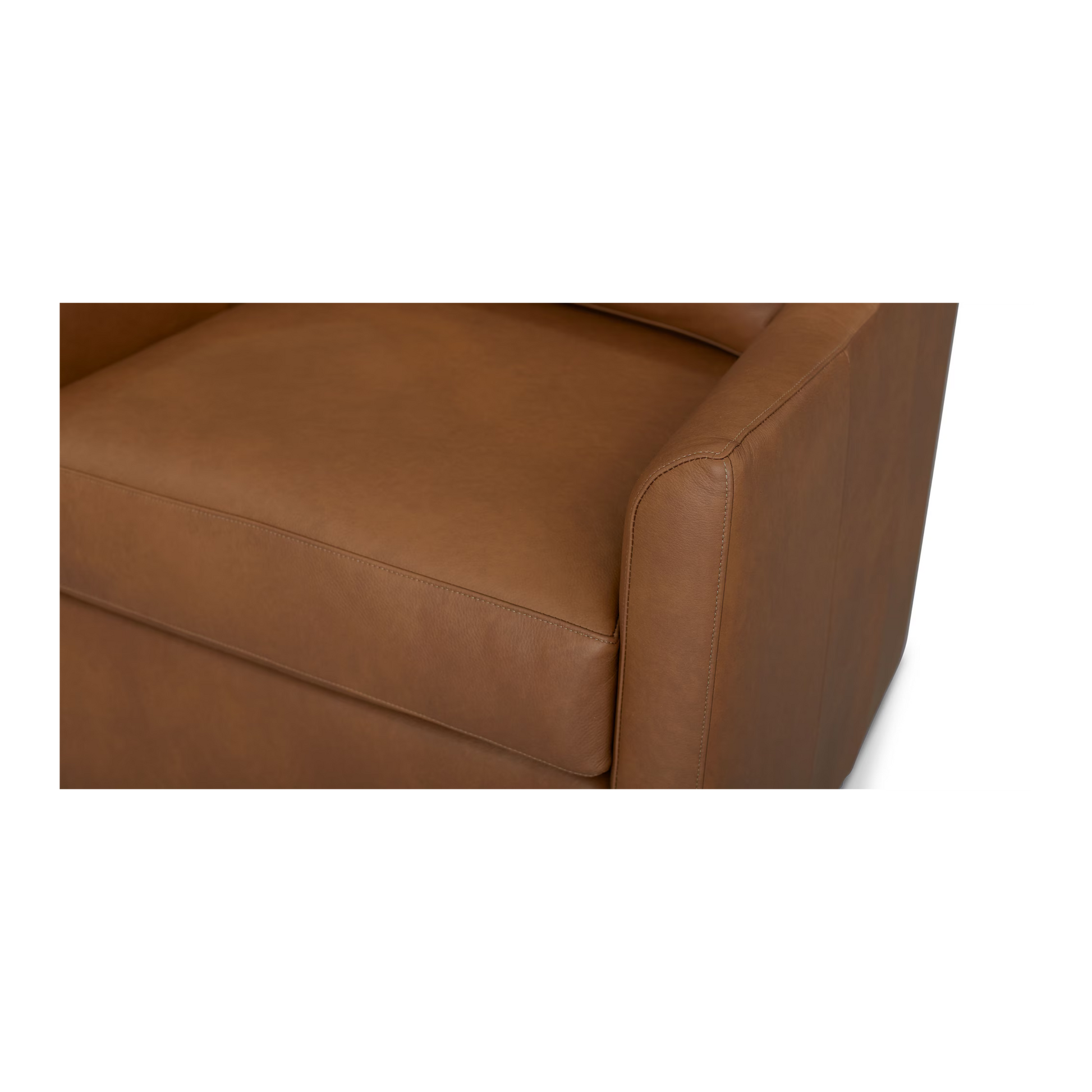 Sloan Leather Slope Arm Swivel Glider Chair - Custom - Chapin Furniture