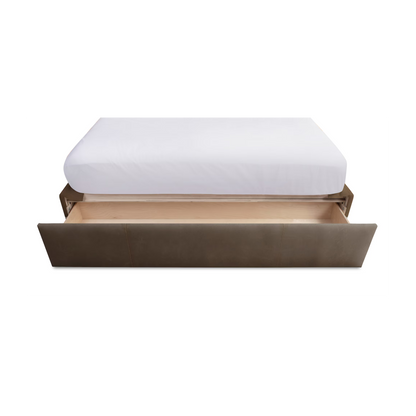Manhattan Leather Upholstered Storage Bed - Custom - Chapin Furniture