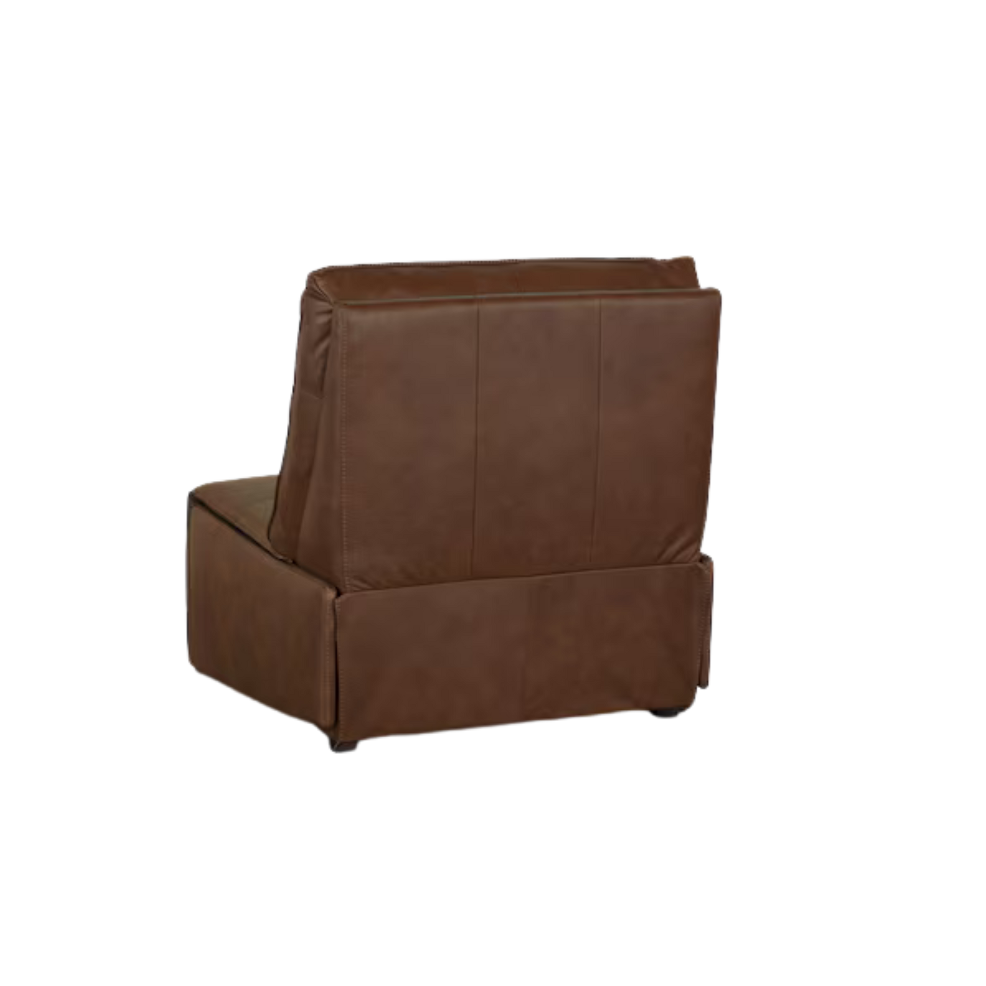 Everett Leather Armless Zero Gravity Power Recliner - Cork Leather - Chapin Furniture