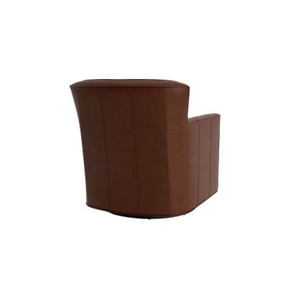 New American Living Leather Thin Track Arm Swivel Chair - Custom - Chapin Furniture