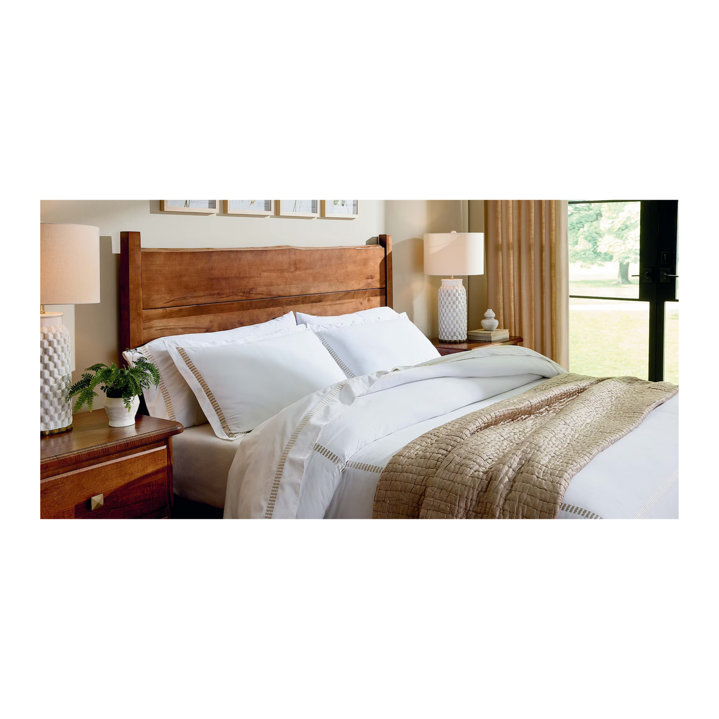 Benchmade Heritage Live Edge Panel Headboard - Custom - Chapin Furniture