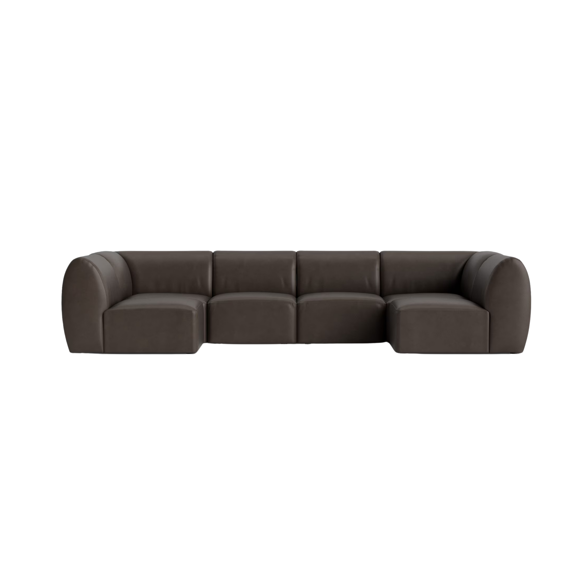 Clyde Leather Modular U-Shaped Sectional - Custom - Chapin Furniture