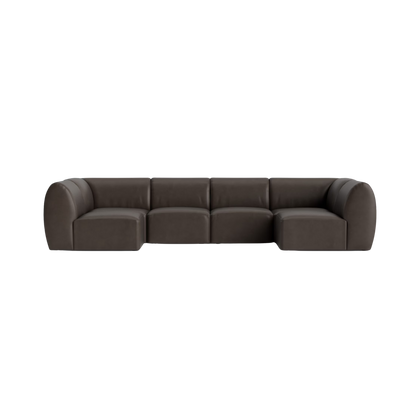 Clyde Leather Modular U-Shaped Sectional - Custom - Chapin Furniture