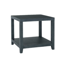 Ventura Raffia Square End Table - Pacific Blue - Chapin Furniture