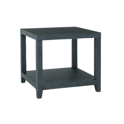 Ventura Raffia Square End Table - Pacific Blue - Chapin Furniture