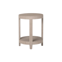 Ventura Raffia Round Lamp Table - Sand Grey - Chapin Furniture