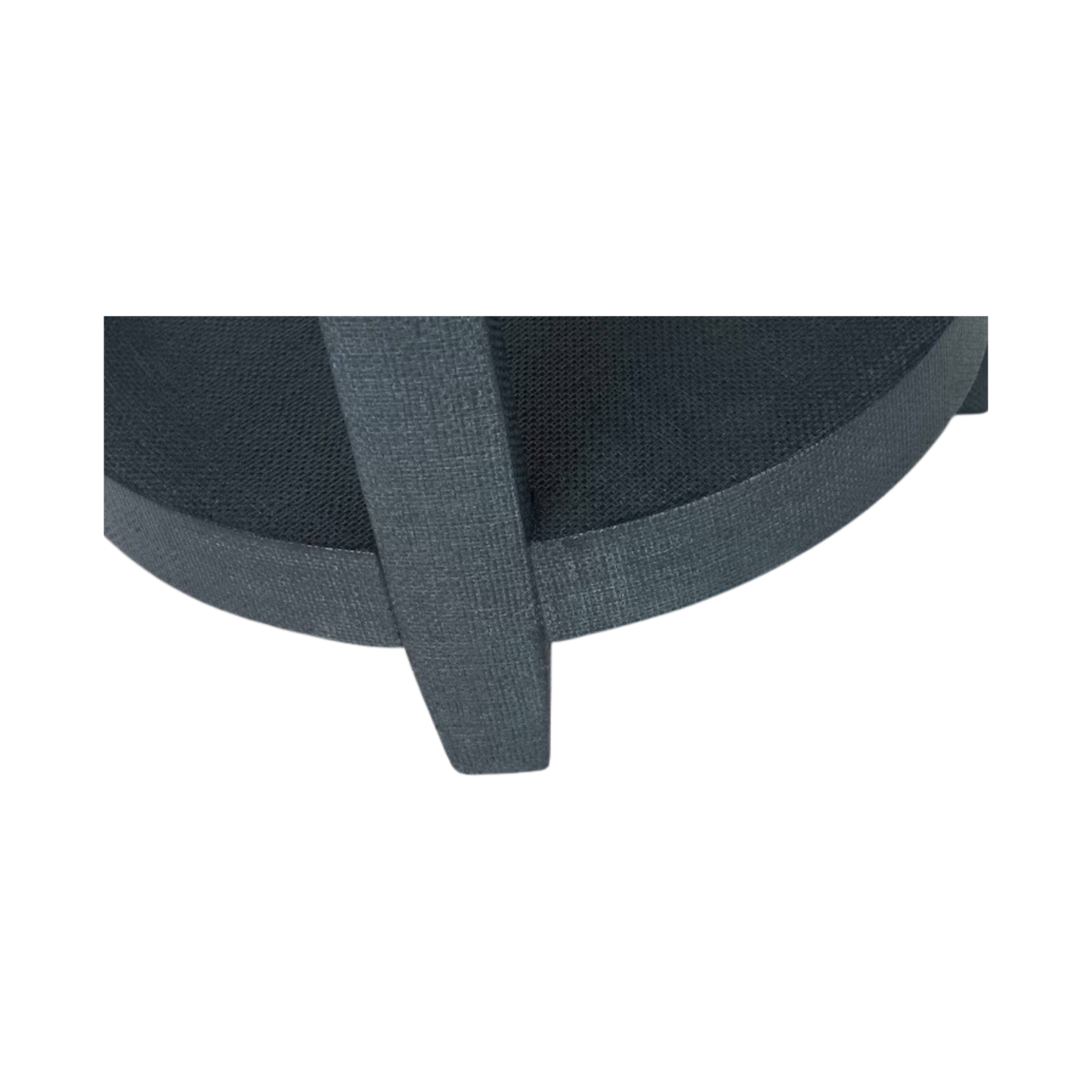 Ventura Raffia Round Lamp Table - Pacific Blue - Chapin Furniture