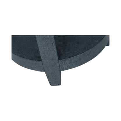 Ventura Raffia Round Lamp Table - Pacific Blue - Chapin Furniture