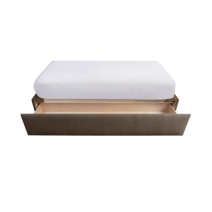 Vienna Leather Upholstered Storage Bed - Custom - Chapin Furniture